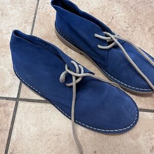 Totes Women's Blue Suede Shoes
